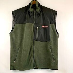 Men’s Southern Marsh FieldTec, green/black fleece zip up vest Hunting/Hiking